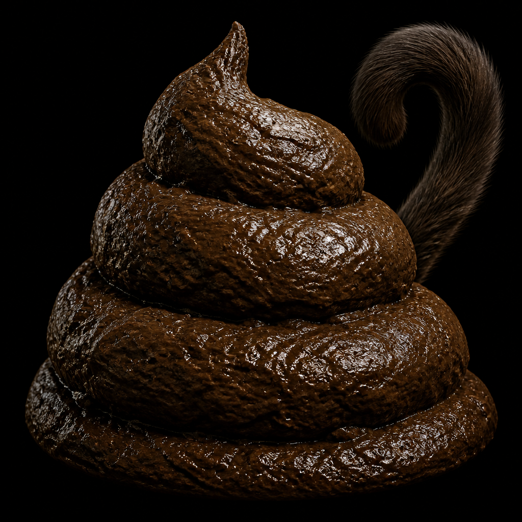 ApeShit Coin mascot — the pile with the ape tail